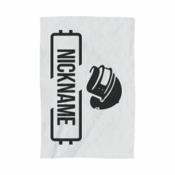 Полотенце с принтом Nickname helmet pubg - PrintSalon