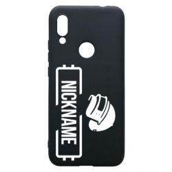Чехол для Xiaomi Redmi 7 Nickname helmet pubg - PrintSalon