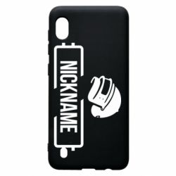 Чехол для Samsung A10 Nickname helmet pubg - PrintSalon