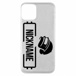 Чехол для iPhone 11 Nickname helmet pubg - PrintSalon