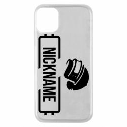 Чехол для iPhone 11 Pro Nickname helmet pubg - PrintSalon