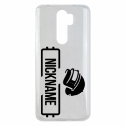 Чехол для Xiaomi Redmi Note 8 Pro Nickname helmet pubg - PrintSalon