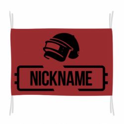 Флаг Nickname helmet pubg - PrintSalon