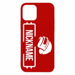 Чехол для iPhone 12 Pro Nickname helmet pubg - PrintSalon