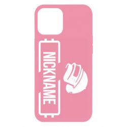 Чехол для iPhone 12 Pro Max Nickname helmet pubg - PrintSalon