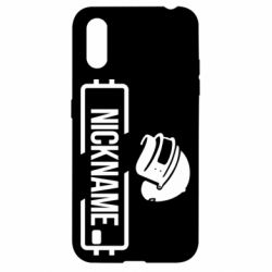 Чехол для Samsung A01/M01 Nickname helmet pubg - PrintSalon