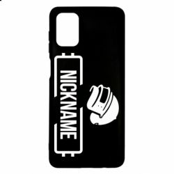 Чехол для Samsung M51 Nickname helmet pubg - PrintSalon