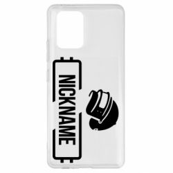 Чехол для Samsung S10 Lite Nickname helmet pubg - PrintSalon