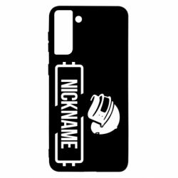 Чехол для Samsung S21+ Nickname helmet pubg - PrintSalon