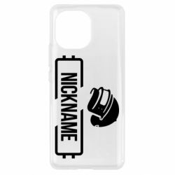 Чехол для Xiaomi Mi11 Nickname helmet pubg - PrintSalon