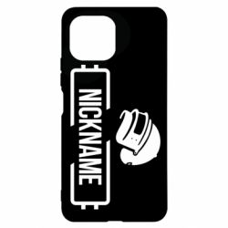 Чехол для Xiaomi Mi11 Lite Nickname helmet pubg - PrintSalon