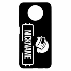 Чехол для Xiaomi Redmi Note 9 5G/Redmi Note 9T Nickname helmet pubg - PrintSalon