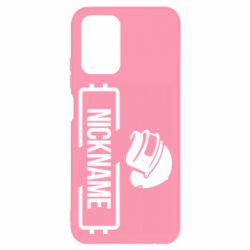 Чехол для Xiaomi Redmi Note 10 Nickname helmet pubg - PrintSalon