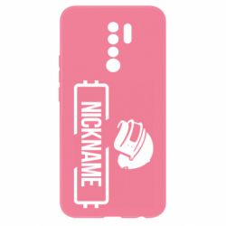 Чехол для Xiaomi Redmi 9 Nickname helmet pubg - PrintSalon