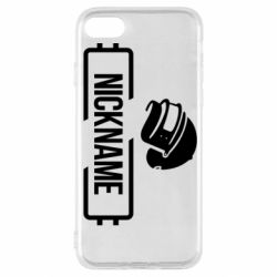 Чехол для iPhone SE 2022 Nickname helmet pubg - PrintSalon