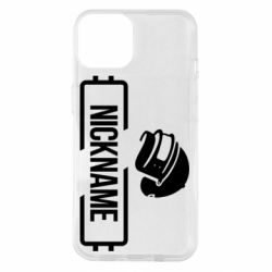 Чехол для iPhone 14 Nickname helmet pubg - PrintSalon