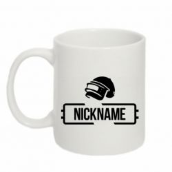 Чашка 320ml Nickname helmet pubg