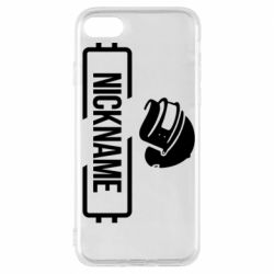 Чехол для iPhone 7 Nickname helmet pubg - PrintSalon