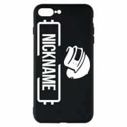 Чехол для iPhone 7 Plus Nickname helmet pubg - PrintSalon