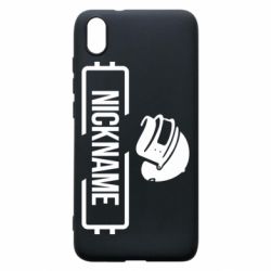 Чехол для Xiaomi Redmi 7A Nickname helmet pubg - PrintSalon