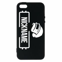 Чехол для iPhone5/5S/SE Nickname helmet pubg - PrintSalon