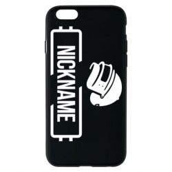 Чехол для iPhone 6/6S Nickname helmet pubg - PrintSalon