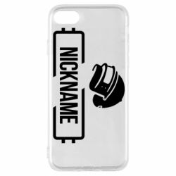 Чехол для iPhone 8 Nickname helmet pubg - PrintSalon