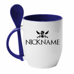 Чашка с ложкой Nickname League of Legends 1 - PrintSalon