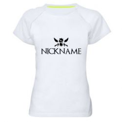 Женская футболка для спорта Nickname League of Legends 1 - PrintSalon