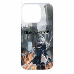 Чехол для iPhone 14 Pro Nier Automata 2B - PrintSalon