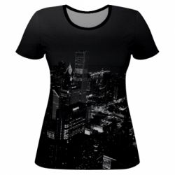 Женская футболка 3D Night New York - PrintSalon