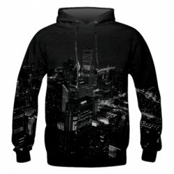 Мужское 3D худи Night New York - PrintSalon