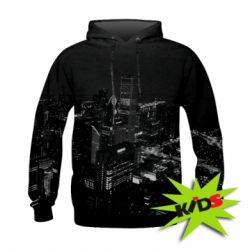 Детское 3D худи Night New York - PrintSalon