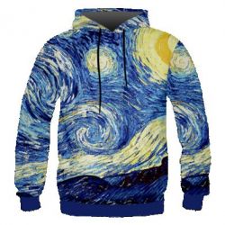 Мужское 3D худи Night - PrintSalon