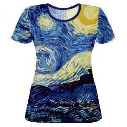 Женская футболка 3D Night - PrintSalon