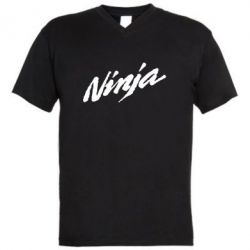 Мужская футболка с V-образным вырезом Ninja-PrintSalon Мужская футболка с V-образным вырезом Ninja