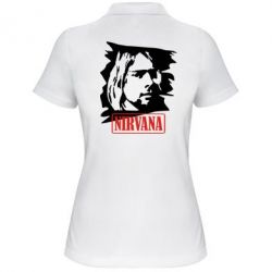Женское поло Nirvana Kurt Cobian - PrintSalon