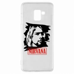 Чехол для Samsung A8+ 2018 Nirvana Kurt Cobian - PrintSalon