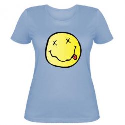 Жіноча футболка Nirvana Logo 3D - PrintSalon