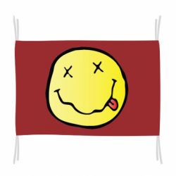 Прапор Nirvana Logo 3D - PrintSalon