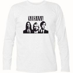 Футболка с длинным рукавом Nirvana (Нирвана) - PrintSalon