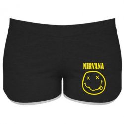 Женские шорты Nirvana (Нирвана) - PrintSalon