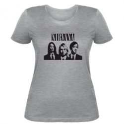 Женская футболка Nirvana (Нирвана) - PrintSalon