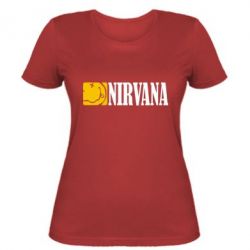 Женская футболка Nirvana смайл - PrintSalon
