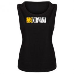 Женская майка Nirvana смайл - PrintSalon