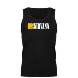 Мужская майка Nirvana смайл - PrintSalon