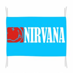 Флаг Nirvana смайл - PrintSalon