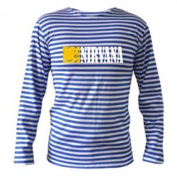 Тельняшка с длинным рукавом Nirvana смайл - PrintSalon