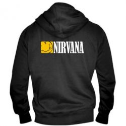 Мужское худи на молнии Nirvana смайл - PrintSalon