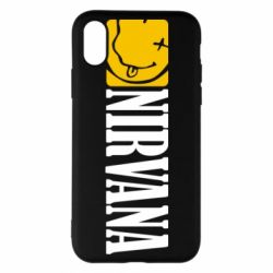 Чехол для iPhone X/Xs Nirvana смайл - PrintSalon